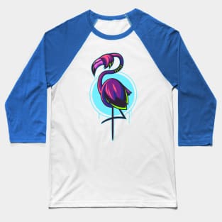 Emo Flamingo Baseball T-Shirt